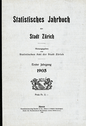 Cover Erster Jahrgang des Statistischen Jahrbuchs 1905