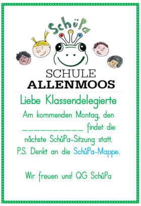 Ankündigung SchüPa_Sitzung Ankündigung SchüPa_Sitzung