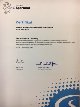 Zertifikat Sportamt
