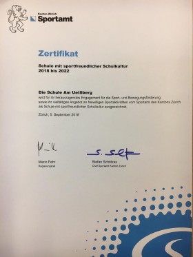 Zertifikat Sportamt Zertifikat Sportamt