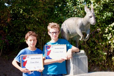 Bild Beste Teilnehmer Mathe-Känguruh der Schule Am Uetliberg