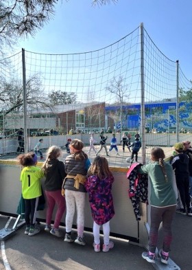 Finalspiel im Streetsoccer-Feld