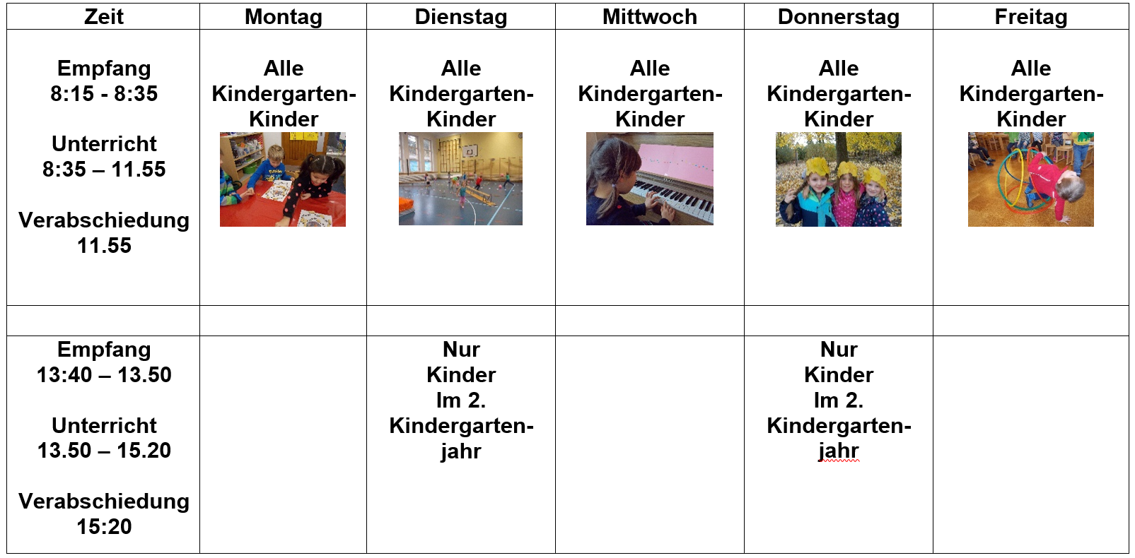 Stundenplan Stundenplan