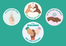 Leitbild wird auch als Grafik dargestellt