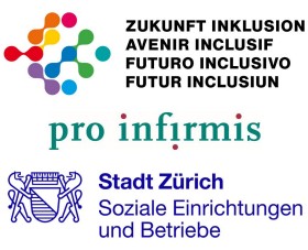 Logos Eine gemeinsame Aktion der Sozialen Einrichtungen und Betriebe und Pro Infirmis Zürich im Rahmen der Aktionstage Behindertenrechte.