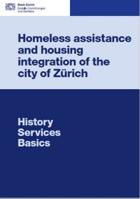 Cover Publikation «Obdachlosenhilfe und Wohnintegration der Stadt Zürich»  