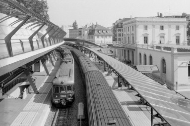 Der Bahnhof Stadelhofen im Jahr 1990