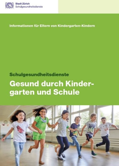 Titelblatt Broschüre Gesund durch Kindergarten und Schule