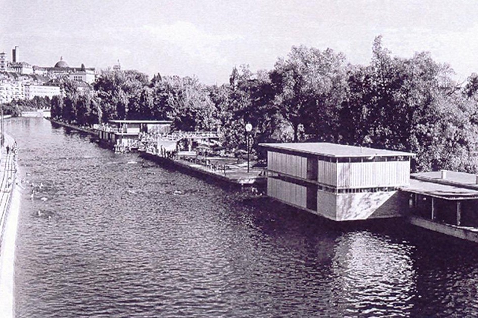Flussbad Oberer Letten, Anfang 1950er-Jahre