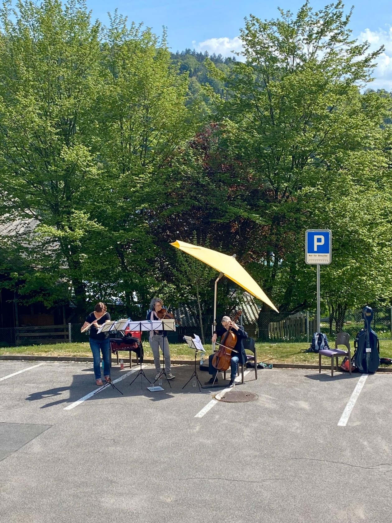 Konzert auf dem Parkplatz