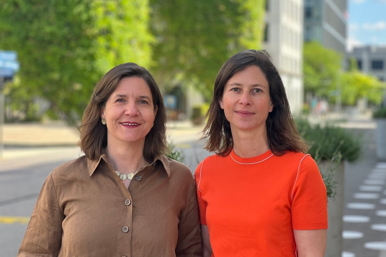 Die neuen Co-Kulturdirektorinnen Rebekka Fässler und Kathrin Frey.