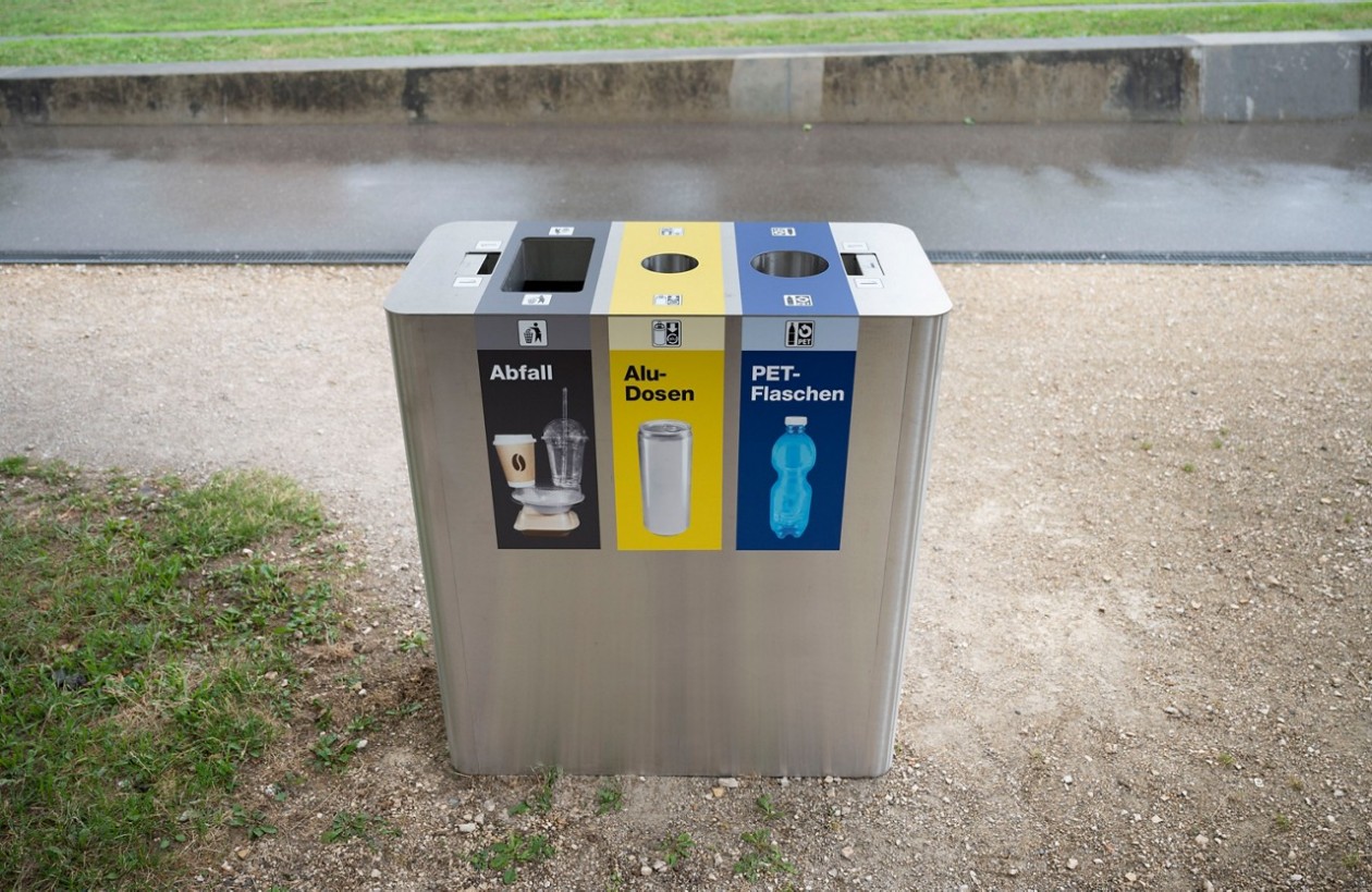 Recycling-Behälter der Stadt Zürich