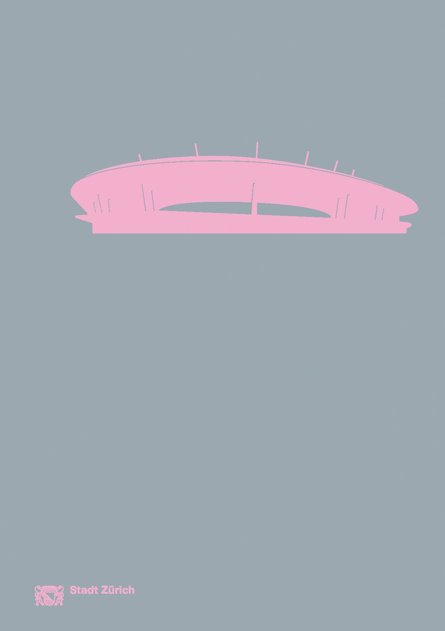 Publikation «Kunst und Bau Stadion Letzigrund», Cover