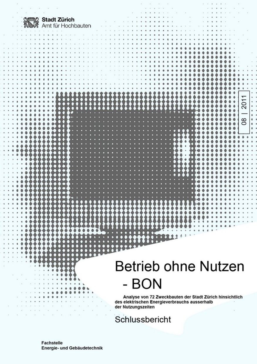 Betrieb ohne Nutzen - BON Titelseite Studie Betrieb ohne Nutzen - BON