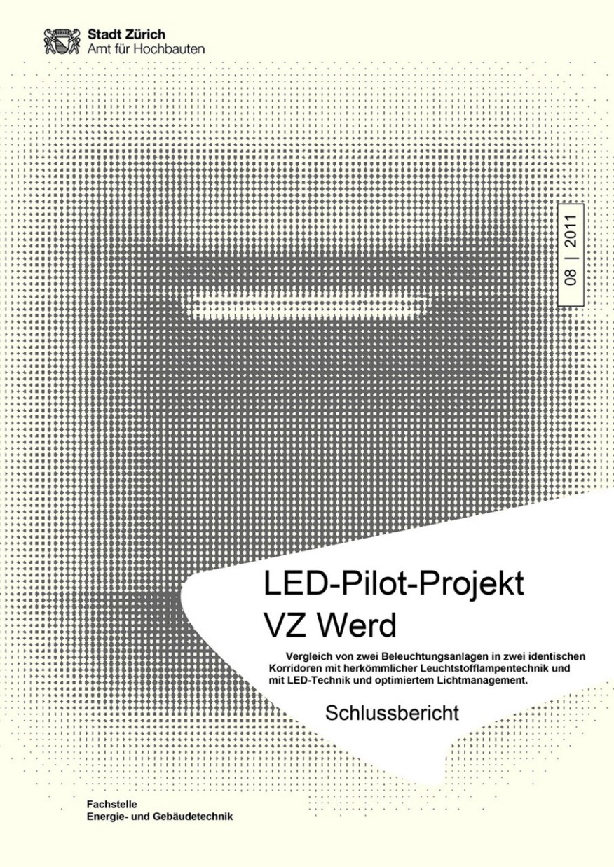 LED-Pilot-Projekt VZ Werd Titelseite Studie LED-Pilot-Projekt VZ Werd