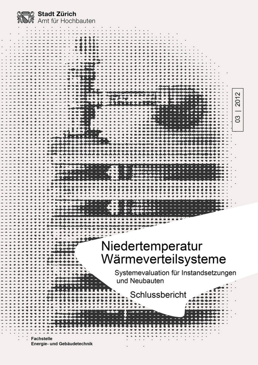 Niedertemperatur Wärmeverteilsysteme Titelseite Studie Niedertemperatur Wärmeverteilsysteme