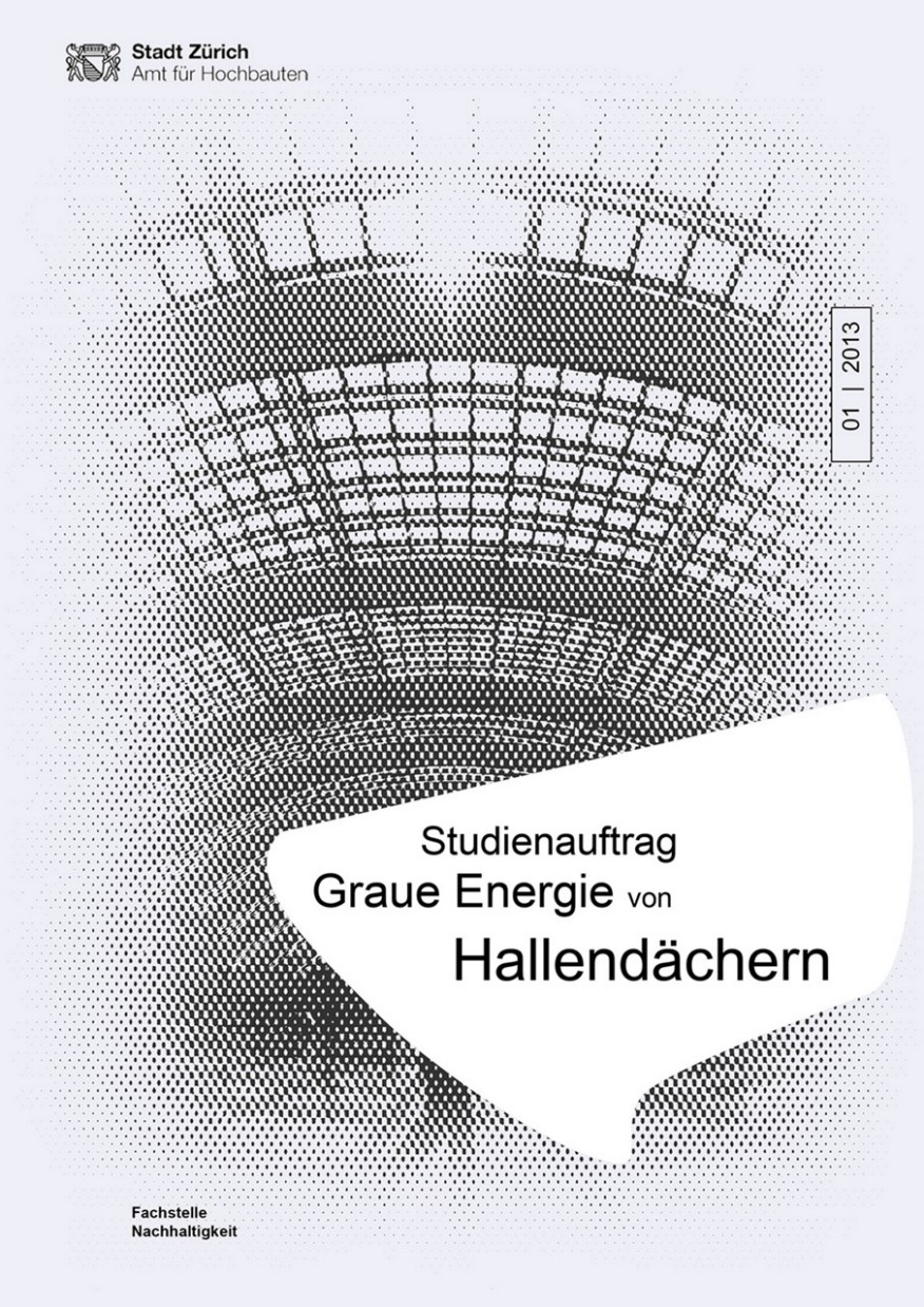 Graue Energie von Hallendächern Titelseite Studie Graue Energie von Hallendächern