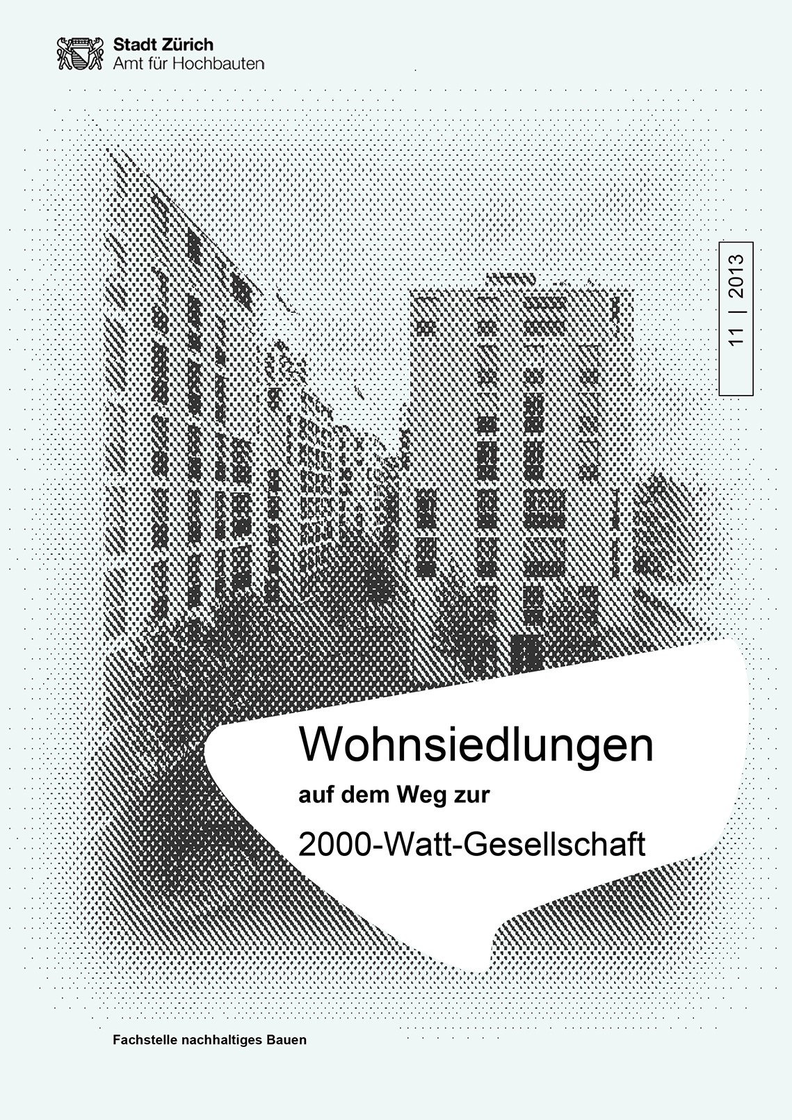 Titelseite Studie Wohnsiedlungen auf dem Weg zur 2000-Watt-Gesellschaft