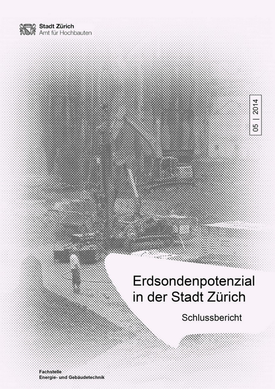 Erdsondenpotential in der Stadt Zürich Titelseite Studie Erdsondenpotential in der Stadt Zürich