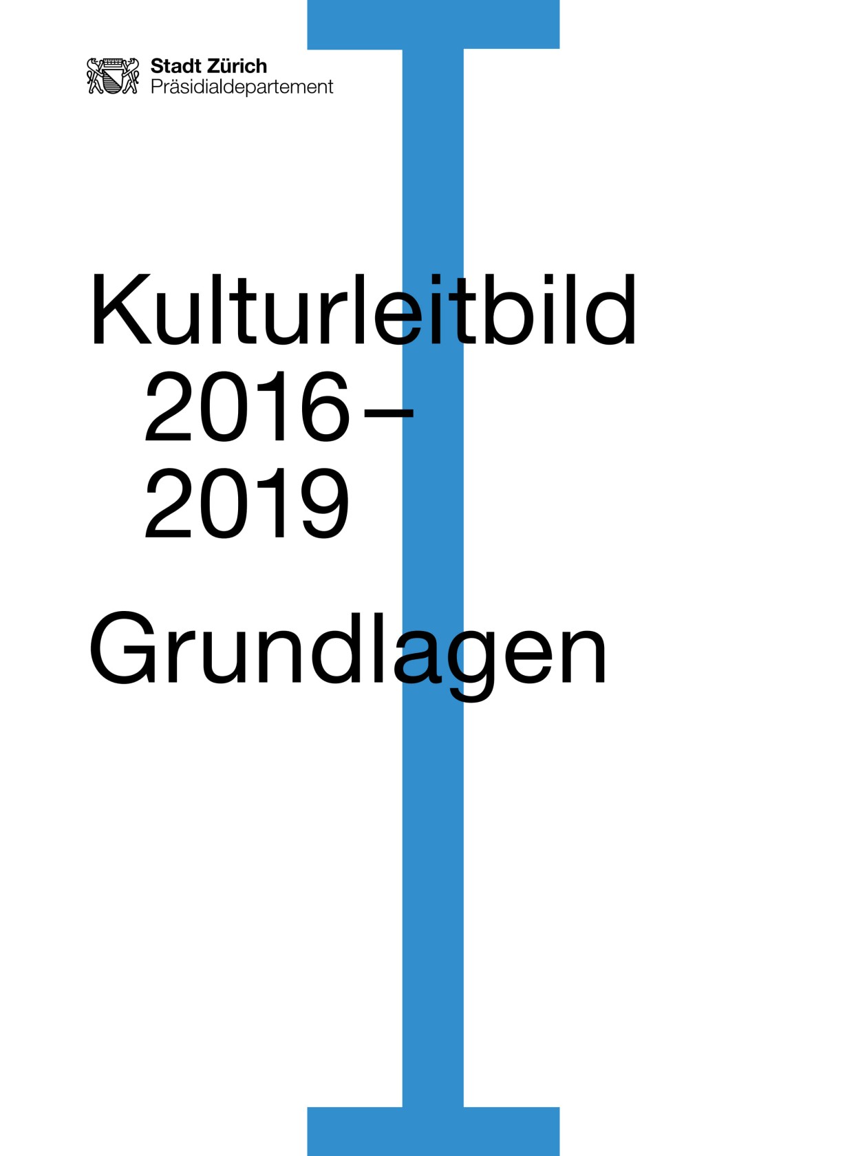 Titelseite des Kulturleitbilds