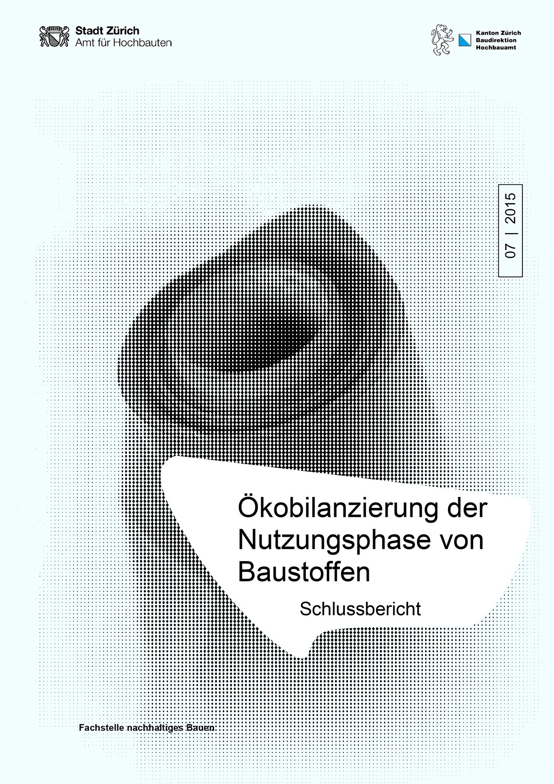 Titelseite Studie Ökobilanzierung der Nutzungsphase von Baustoffen