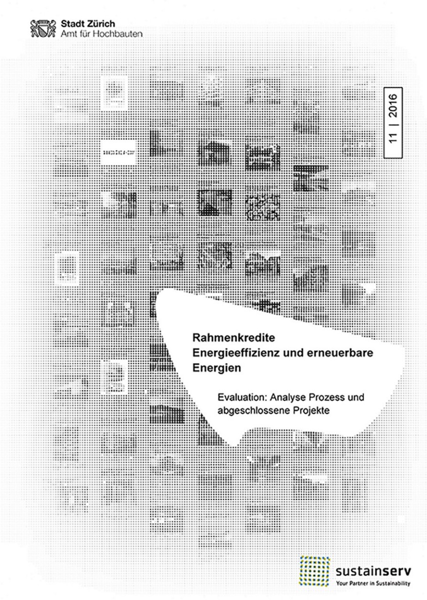 Titelseite Studie Rahmenkredite Energieeffizienz und erneuerbare Energien