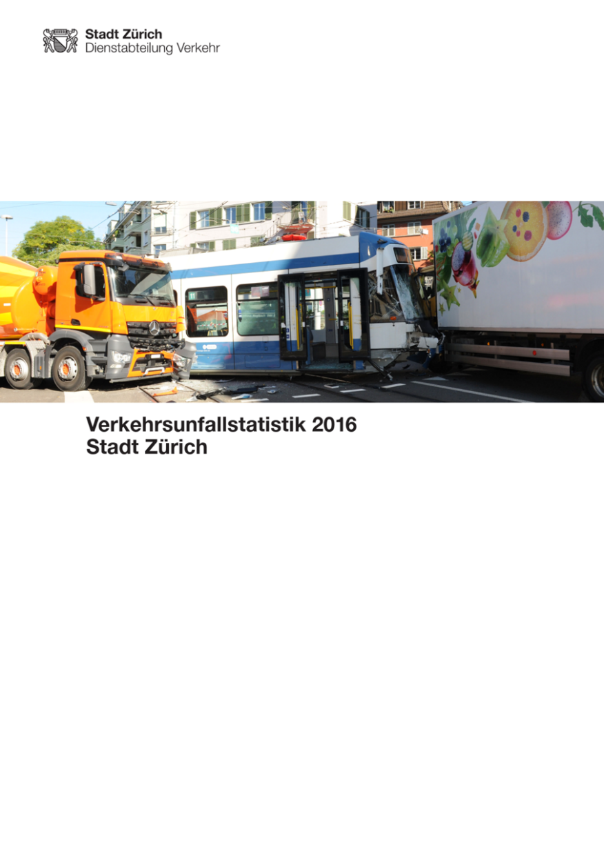 Verkehrsunfallstatistik 2016 Titelbild