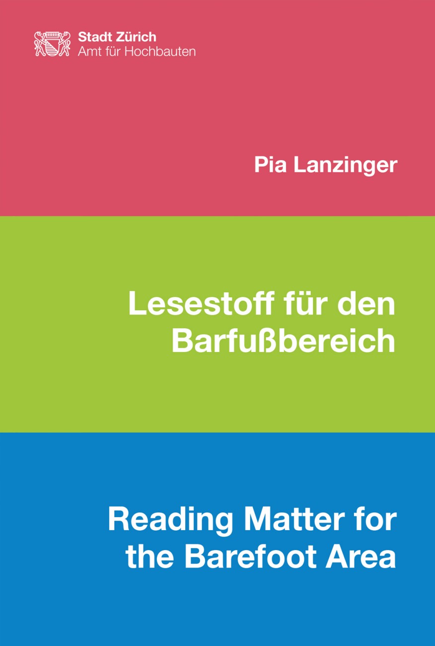 Pia Lanzinger Lesestoff für den Barfussbereich Cover der Publikation Lesestoff für den Barfussbereich