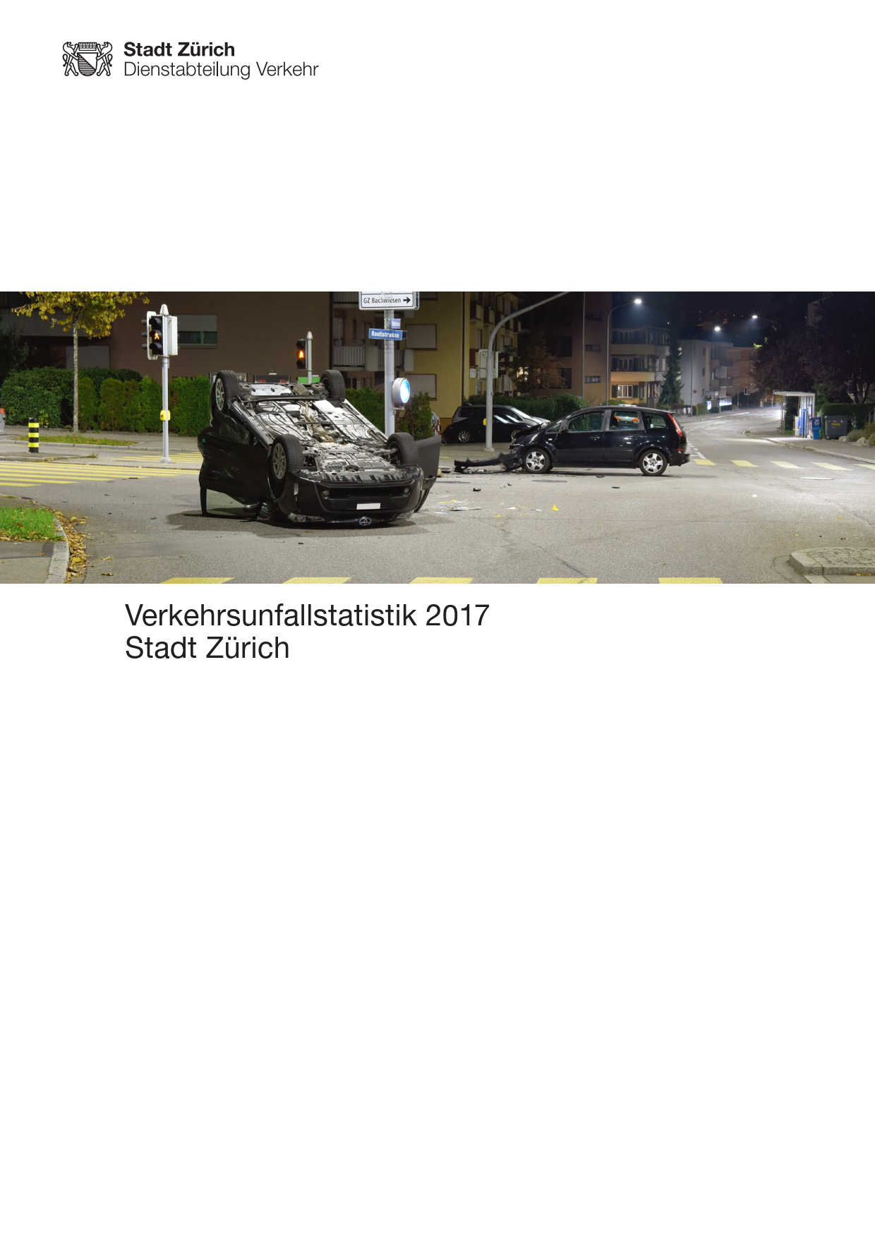 Verkehrsunfallstatistik 2017 Titelbild