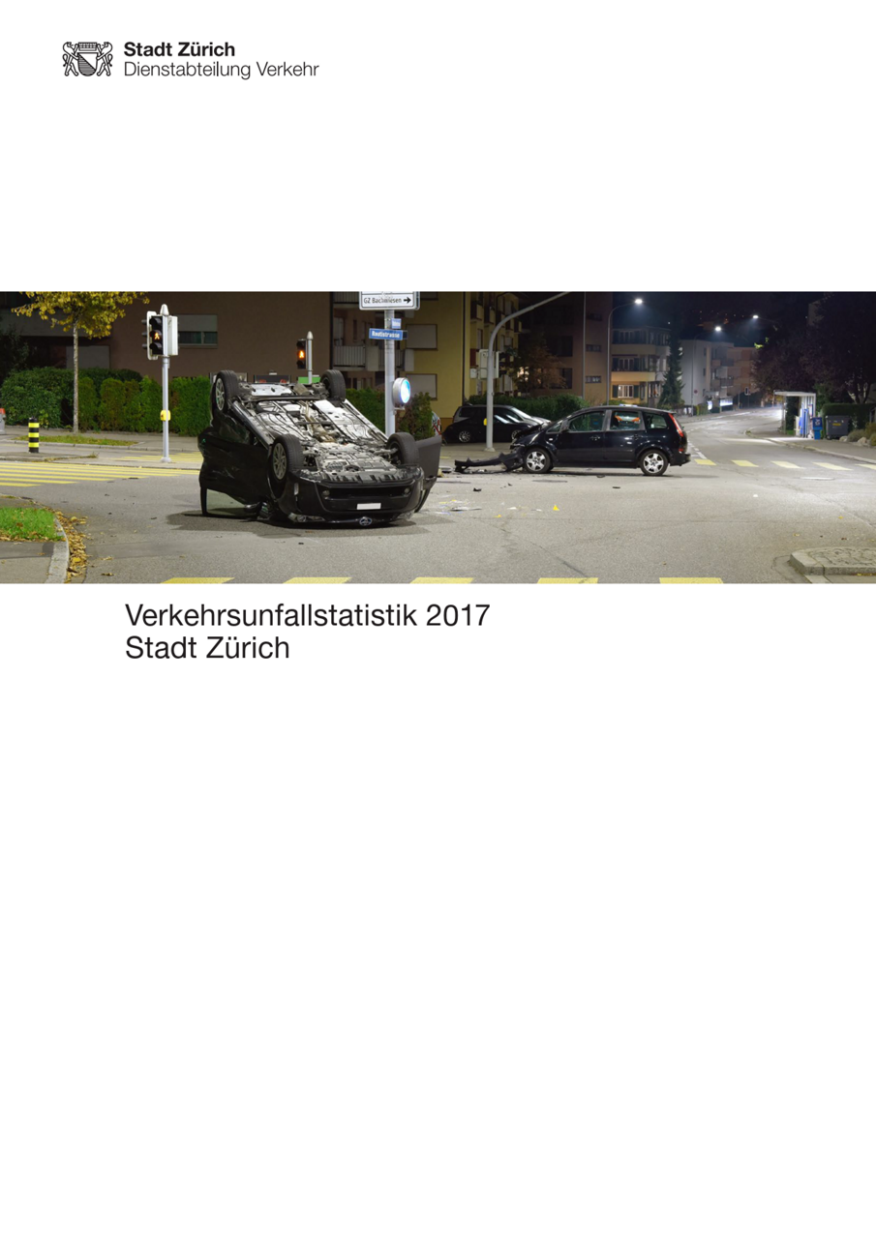 Verkehrsunfallstatistik 2017 Titelbild