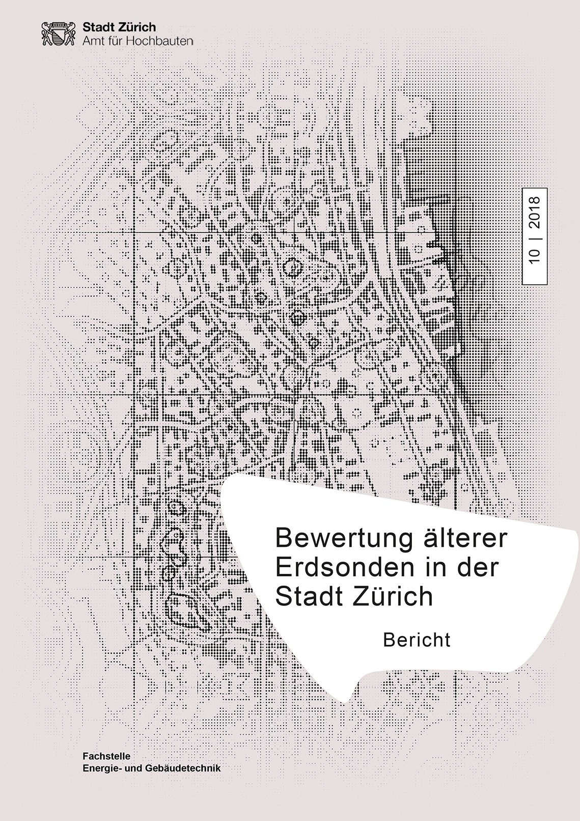 Titelseite Studie Bewertung älterer Erdsonden in der Stadt Zürich