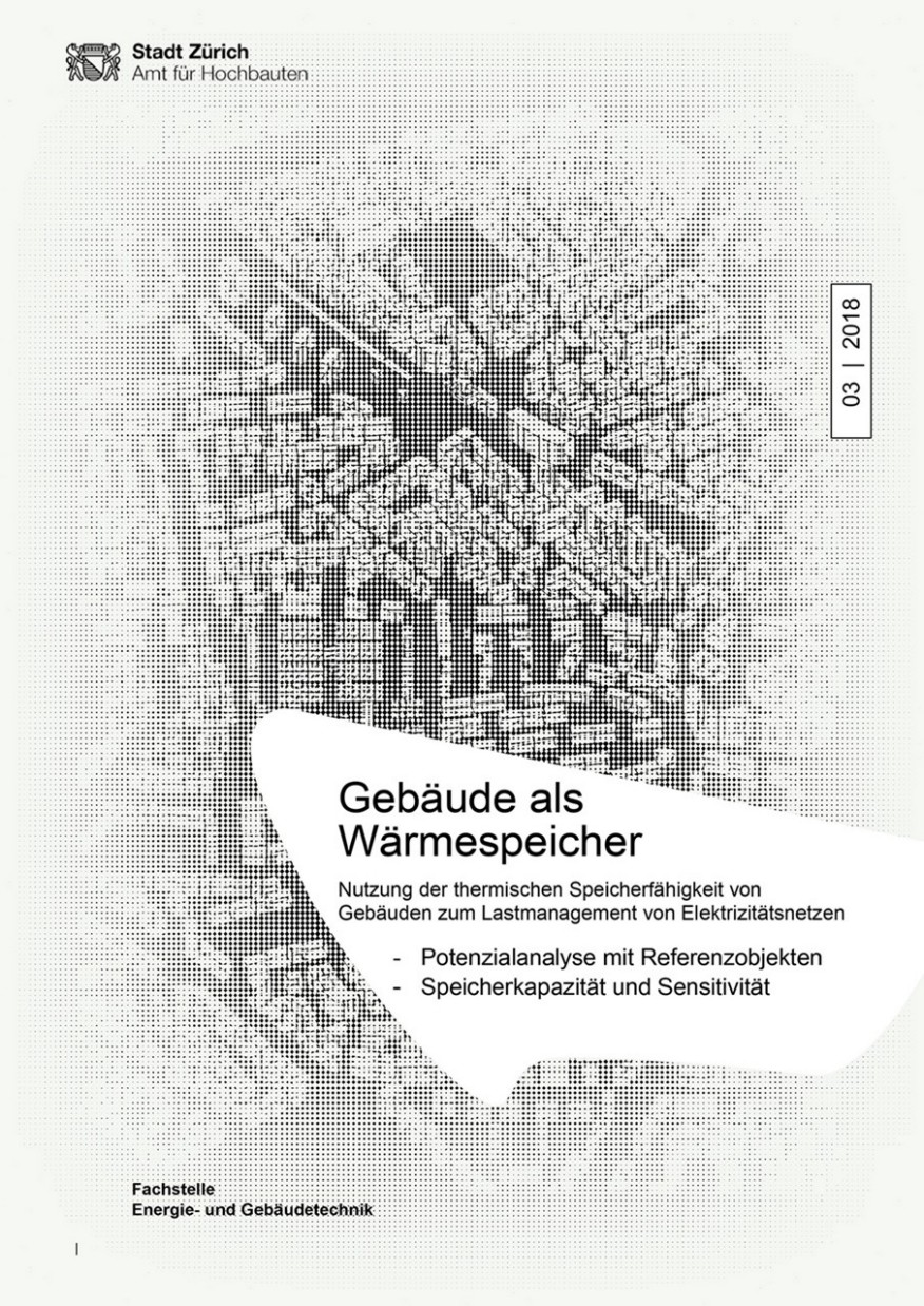 Gebäude als Wärmespeicher Titelseite Studie Gebäude als Wärmespeicher