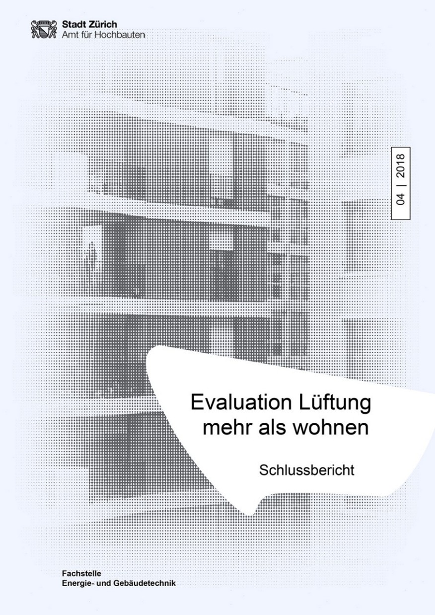 Evaluation Lüftung «mehr als wohnen» Titelseite Studie Evaluation Lüftung «mehr als wohnen»