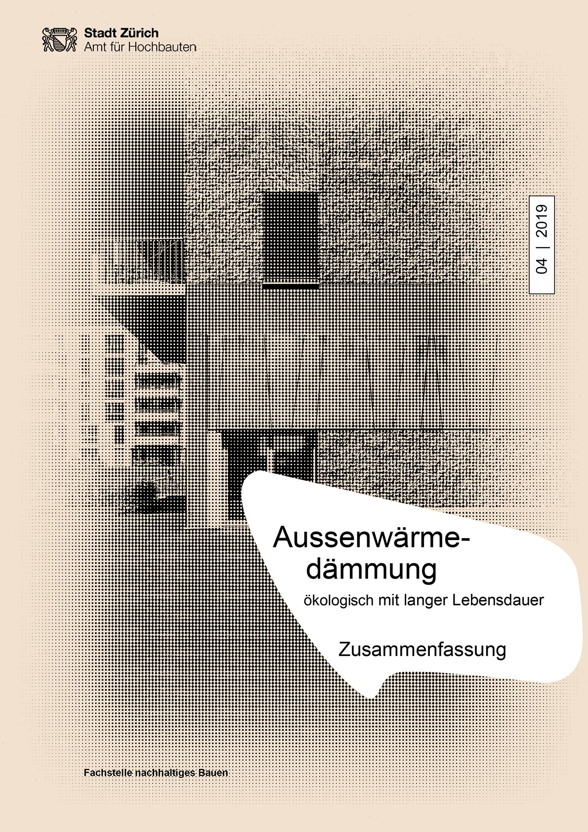 Titelseite Studie Aussenwärmedämmung ökologisch mit langem Lebensdauer