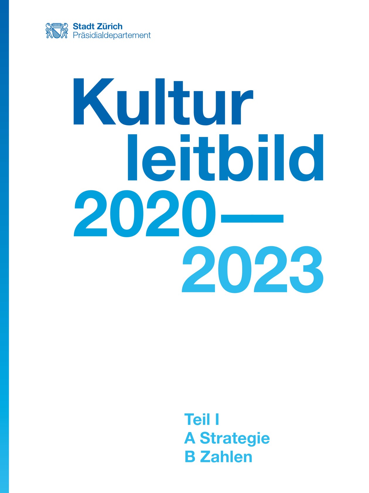 Titelseite des Kulturleitbilds
