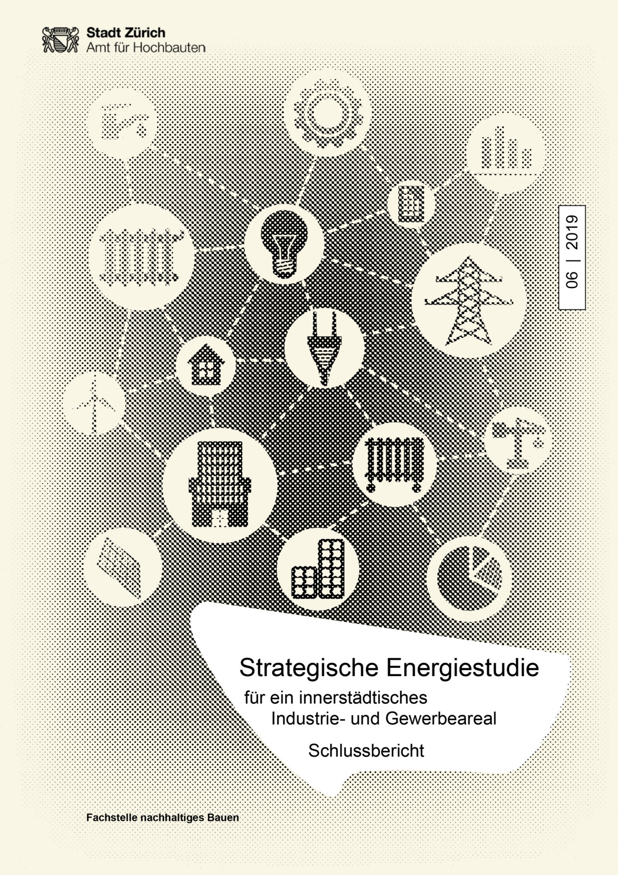 Titelseite Studie Strategische Energiestudie für ein innerstädtisches Industrie- und Gewerbeareal