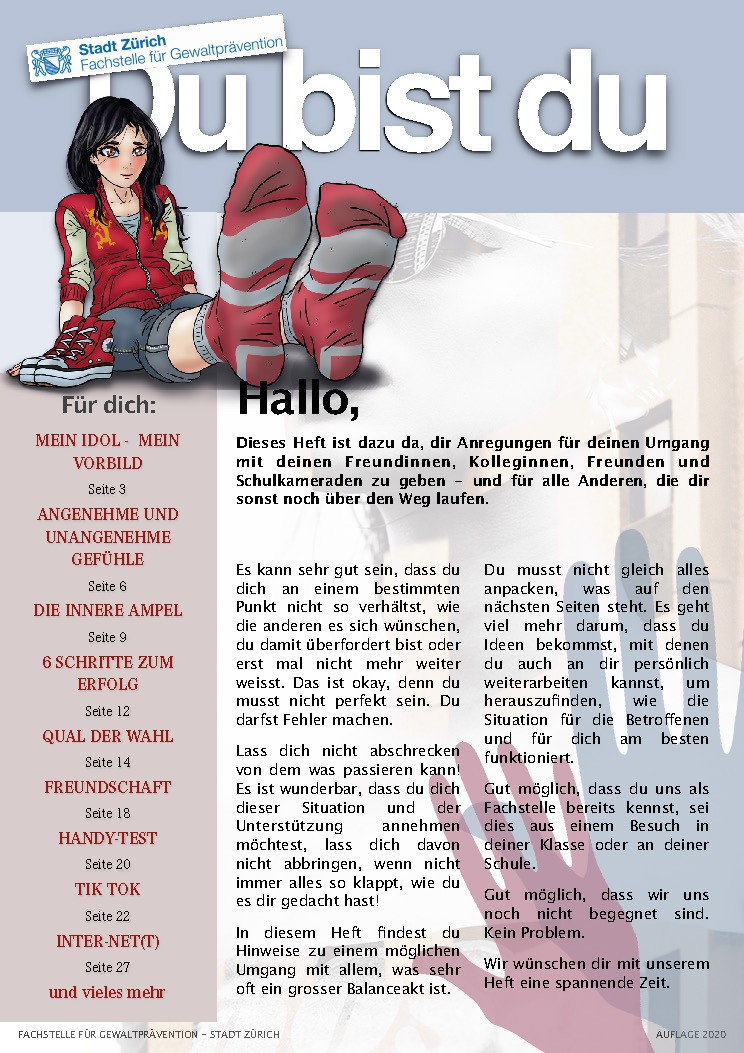 Du bist du! - Heft für Mädchen Titelseite des Hefts Du bist du