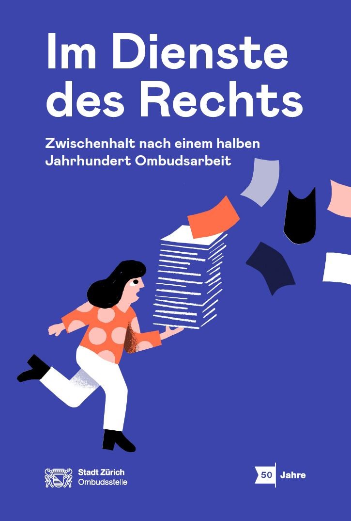Titelbild der Jubiläumspublikation der Ombudsstelle