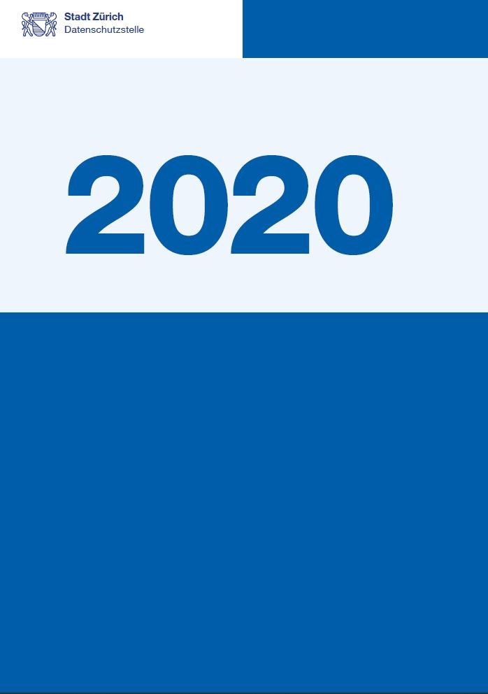 Cover des Tätigkeitsberichts der Datenschutzstelle 2020.