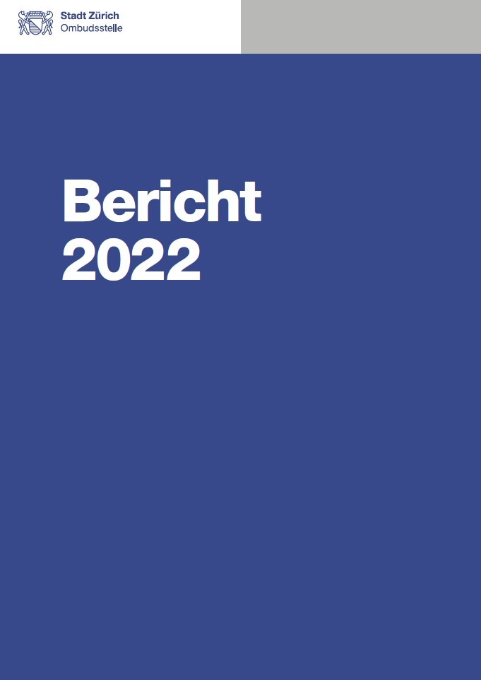 Titelbild des Jahresberichts der Ombudsstelle 2022