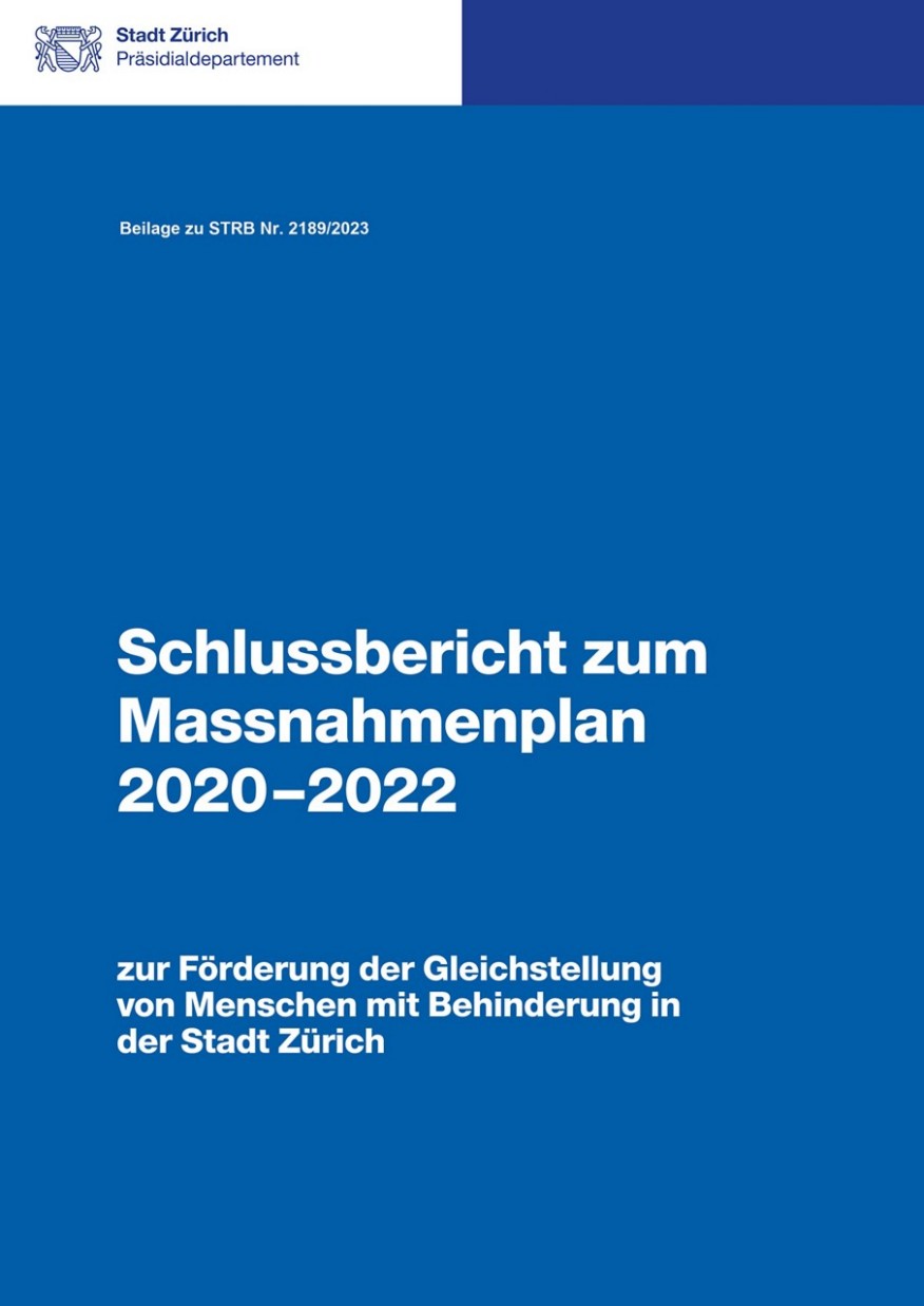 Titelseite des Schlussberichts