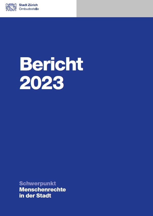 Titelbild des Jahresberichts der Ombudsstelle 2023