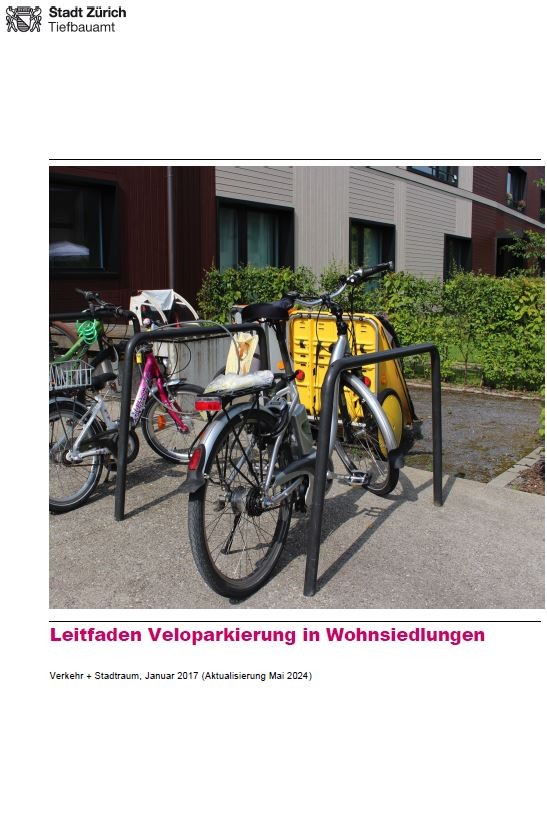 Leitfaden Veloparkierung in Wohnsiedlungen