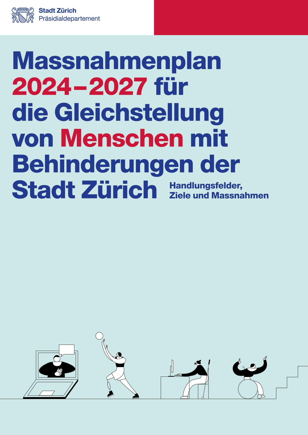 Titelseite des Massnahmenplans