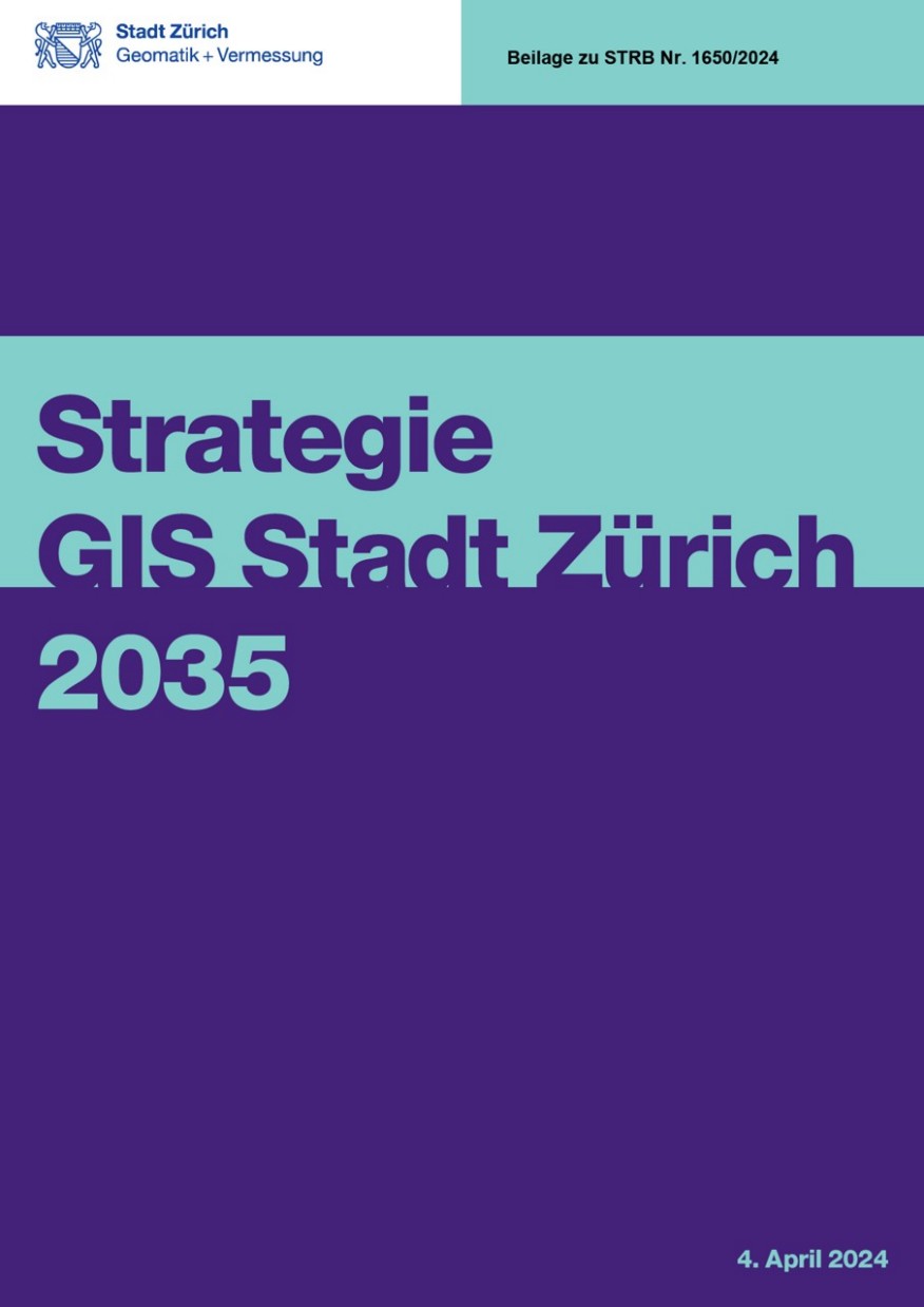 Titelseite Strategie GIS Stadt Zürich 2035