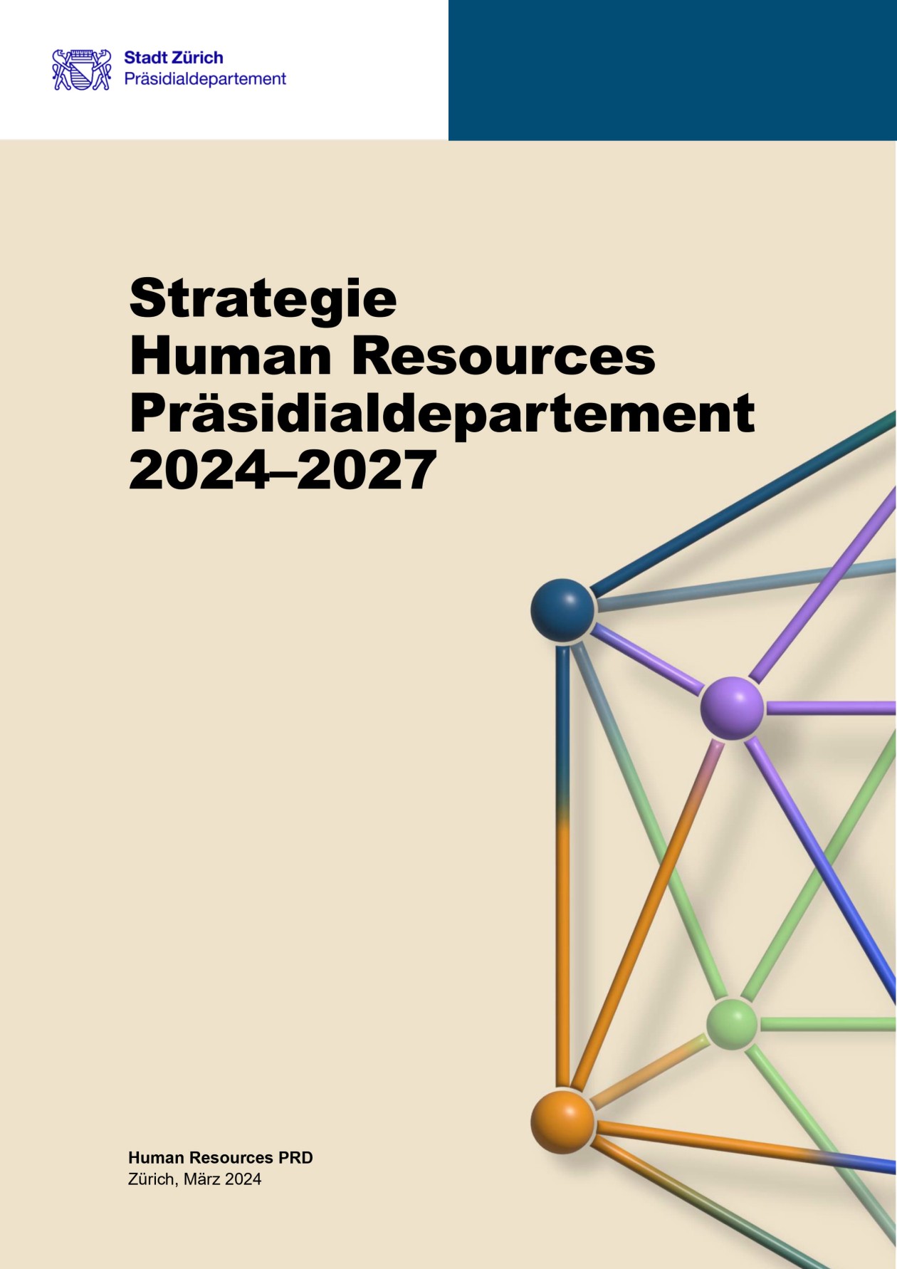 Titelseite der HR-Strategie des Präsidialdepartements