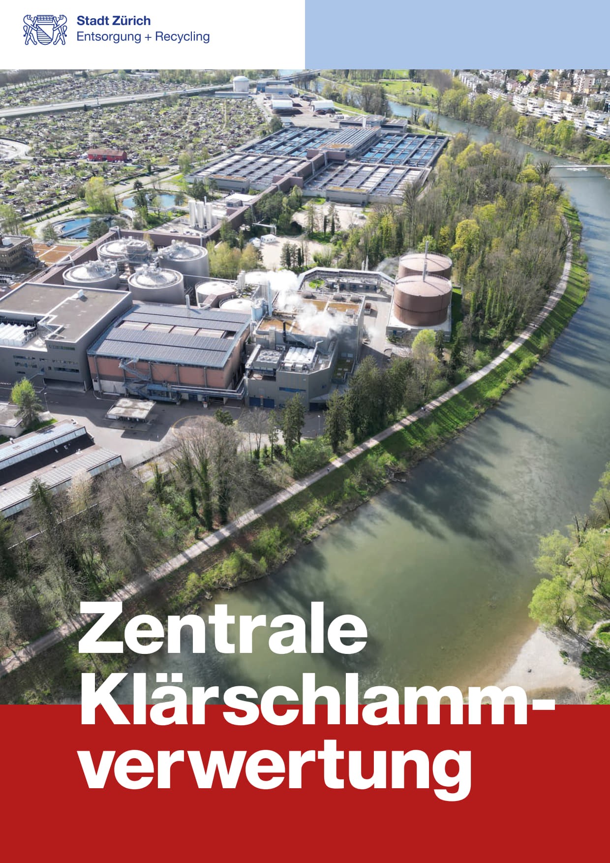 Titelbild Broschüre Zentrale Klärschlammverwertung