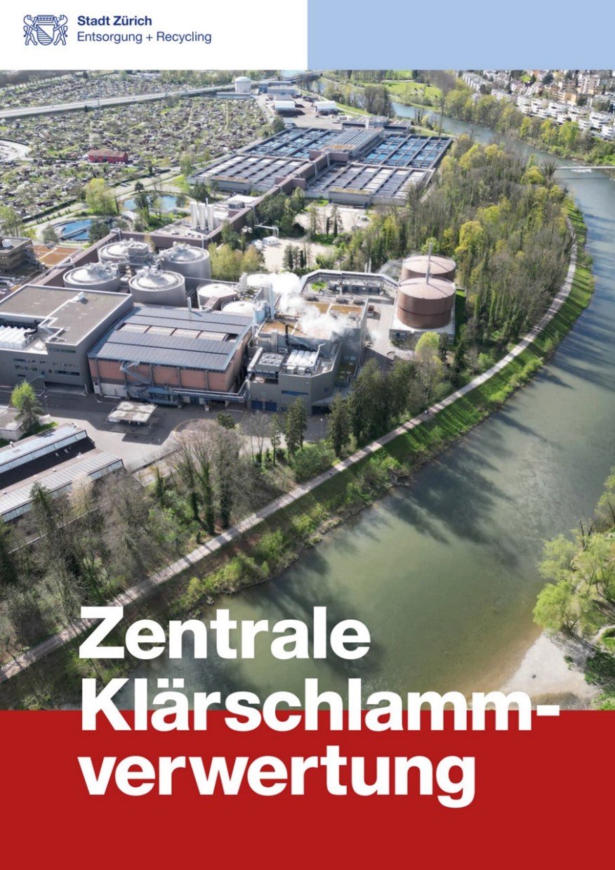 Titelbild Broschüre Zentrale Klärschlammverwertung Titelbild Broschüre Zentrale Klärschlammverwertung