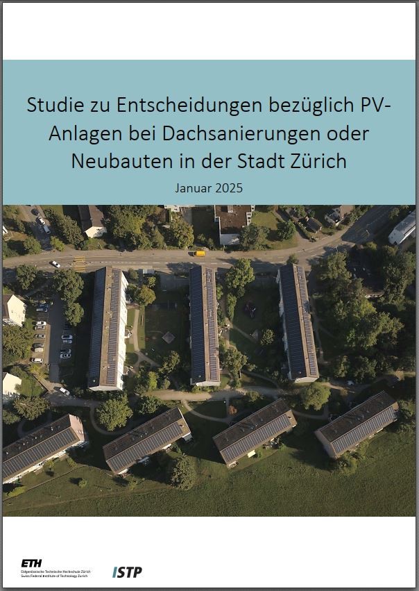 Umfrage zum Bau von PV-Anlagen in der Stadt Zürich