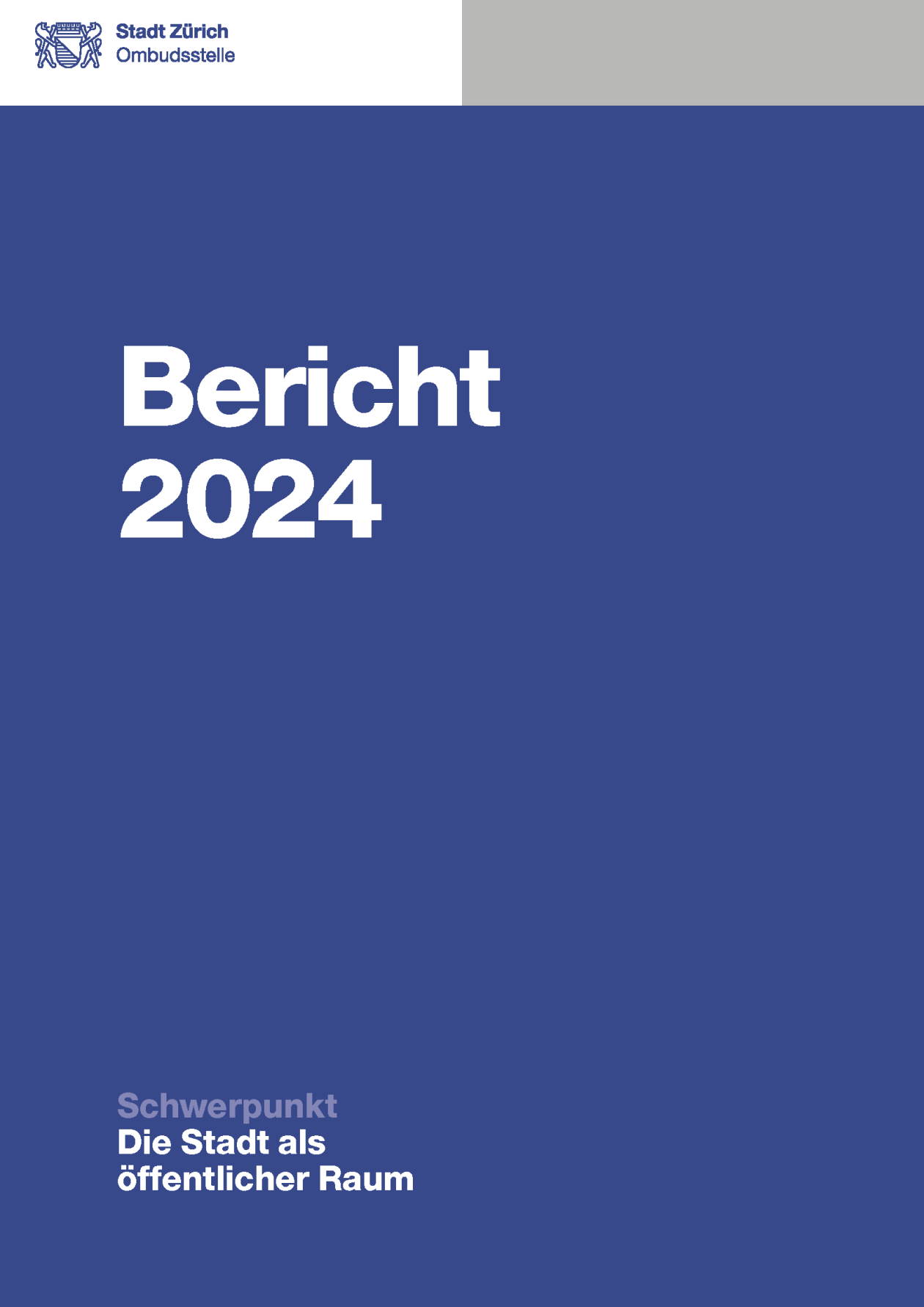 Titelbild des Jahresberichts der Ombudsstelle 2024